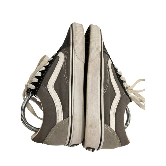 Vans Old Skool Unisex sz Women 7 Men 5.5 Black White Canvas Skate Sneakers Shoes - Picture 6 of 8